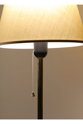 Homing Sera Ayd-2671 Tekli Ahşap Tek Ayak Abajur Krem