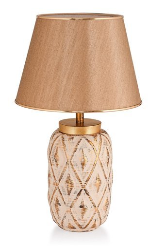Hmydesign Delicat Krem Gold Srmk-53 Tekli Pvc Tek Ayak Abajur Krem-Gold