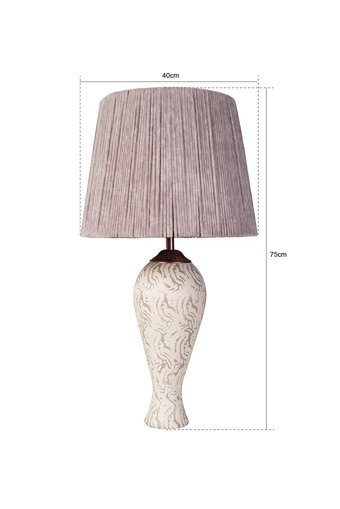 Hmydesign Gazelle Gri Tekli İp Tek Ayak Abajur Gri