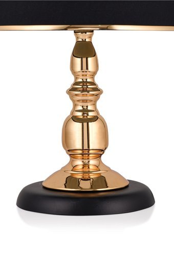 Hmydesign Sebba Gold Siyah Abjr-55 Tekli Metal Tek Ayak Abajur Gold - Siyah