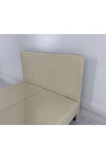 İpek Mobilya Ecostil 160 x 200 cm Yataklı Başlıklı Çift Kişilik Baza Seti Bej