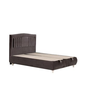 Kayra 160 x 200 cm Ayrılabilen Başlıksız Çift Kişilik Sandıklı Baza Siyah