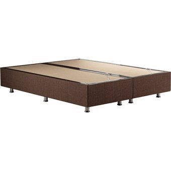 Niron Yatak Cotton No Turn 140 x 190 cm Ayrılabilen Başlıklı Çift Kişilik Sandıklı Baza Seti Kahverengi