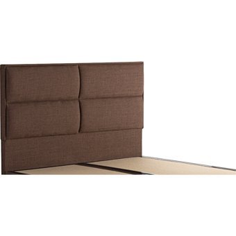 Niron Yatak Cotton No Turn 140 x 190 cm Ayrılabilen Başlıklı Çift Kişilik Sandıklı Baza Seti Kahverengi