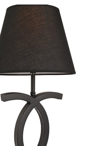 Apliqa Arles Retro Tekli Metal Tek Ayak Abajur Siyah