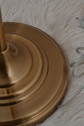 Abajuraksesuar Moskova Tekli Metal Tek Ayak Abajur Gold