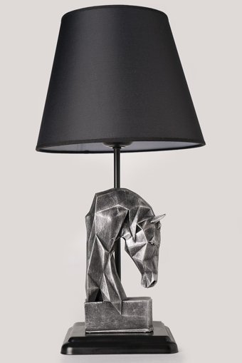 Hmydesign Ordre Gümüş Plys-52 Tekli Kumaş Tek Ayak Abajur Gümüş