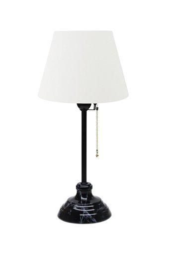 Homing Vien Black Mermer Ayd-3512 Tekli Ahşap 3 Ayaklı Abajur Bej