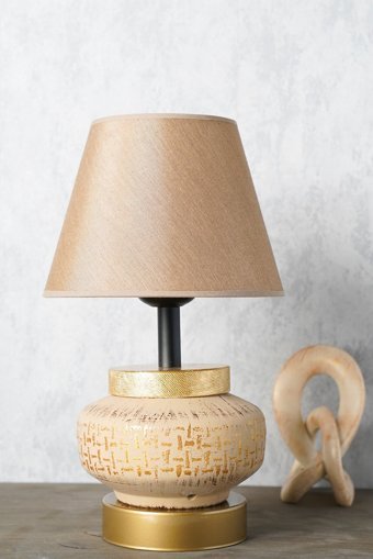 Hmydesign Larmes Gold Tekli Pvs Tek Ayak Abajur Gold