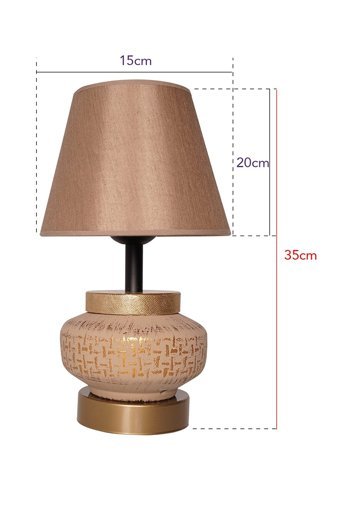 Hmydesign Larmes Gold Tekli Pvs Tek Ayak Abajur Gold
