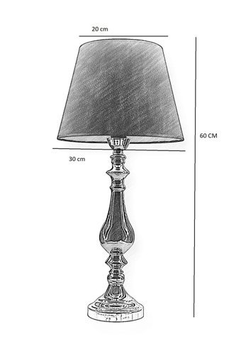 Lampada Roma Kırmızı Tekli Metal Tek Ayak Abajur Kırmızı
