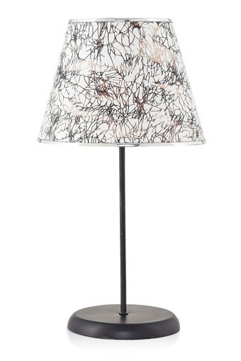 Hmydesign Indomp Siyah Beyaz Abjr-55 Tekli Metal Tek Ayak Abajur Siyah - Beyaz