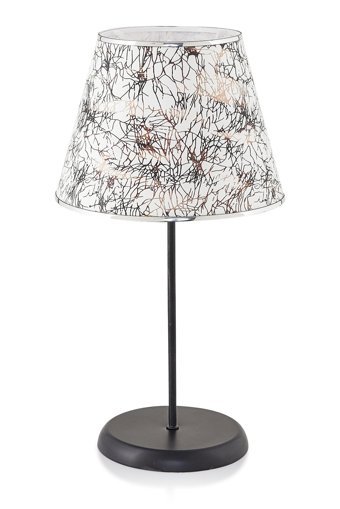Hmydesign Indomp Siyah Beyaz Abjr-55 Tekli Metal Tek Ayak Abajur Siyah - Beyaz