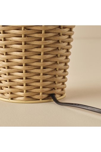 Bella Maison Carbis Rattan Tekli Rattan Tek Ayak Abajur Naturel