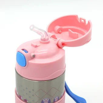 Oops Pipetli Akıtmaz Kulpsuz 400 ml Alıştırma Bardağı Pembe