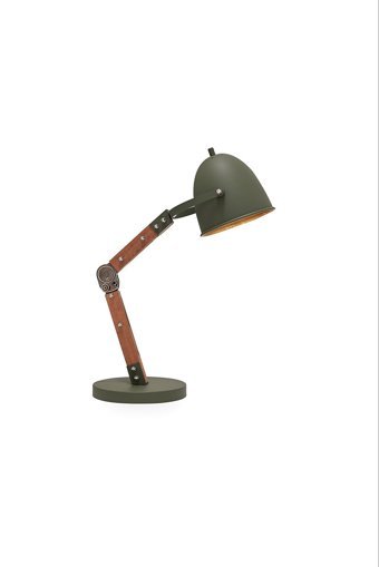 Enza Home Stage Modern Retro Tekli Metal Tek Ayak Abajur Yeşil