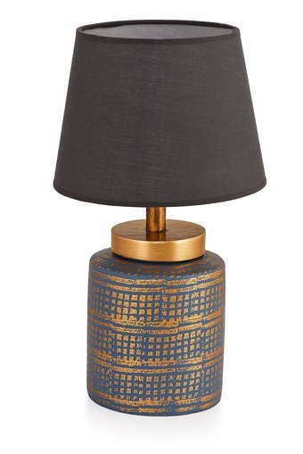 Hmydesign Grande Mavi Gold Srmk-53 Tekli Pvs Tek Ayak Abajur Mavi