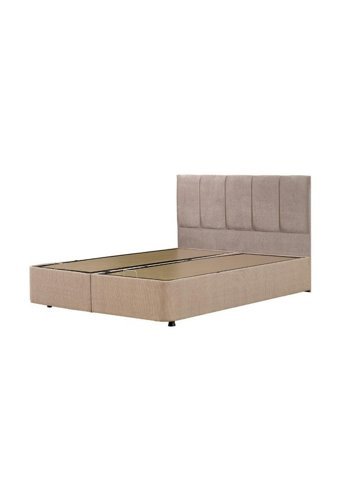 Mobilya Dükkanım Eko 140 x 200 cm Ayrılabilen Yataklı Başlıklı Çift Kişilik Sandıklı Baza Seti Gri