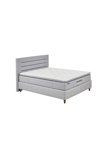 Yataş Supreme Pedic 100 x 200 cm Yataklı Başlıklı Çift Kişilik Sandıklı Baza Seti Mavi