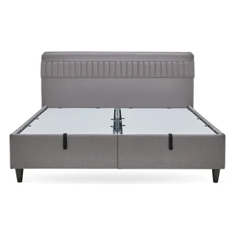 Yataş Somni 160 x 200 cm Başlıklı Çift Kişilik Sandıklı Baza Seti Kahverengi