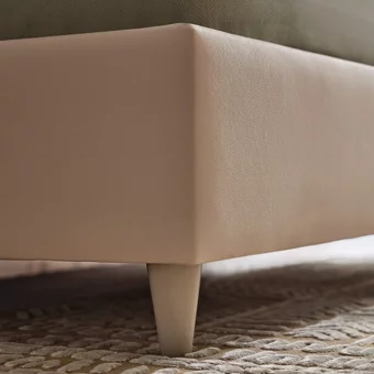 Enza Home Basel 180 x 200 cm Ayrılabilen Başlıklı Çift Kişilik Sandıklı Baza Seti Bej