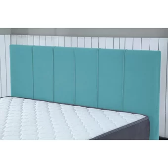 İpek Mobilya Alto 140 x 200 cm Ayrılabilen Yataklı Başlıklı Çift Kişilik Sandıklı Baza Seti Mavi