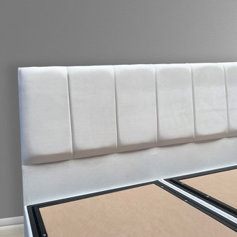 Alf La Rose 150 x 200 cm Ayrılabilen Yataklı Başlıklı Çift Kişilik Sandıklı Baza Seti Beyaz