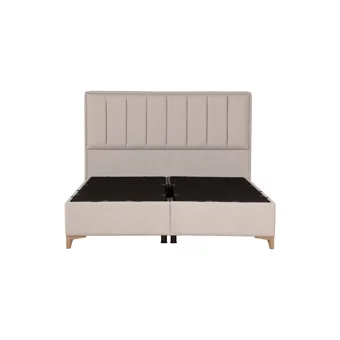 Kilim Mobilya Gold Therapy 140 x 190 cm Başlıklı Çift Kişilik Sandıklı Baza Seti Krem