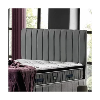 Armis Alegra 120 x 200 cm Yataklı Başlıklı Çift Kişilik Sandıklı Baza Seti Antrasit
