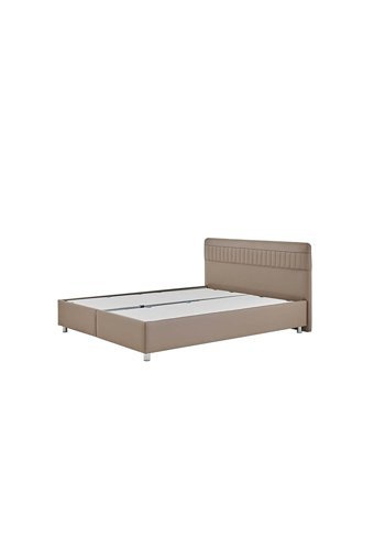 Yataş Bedding Nano 140 x 190 cm Başlıklı Çift Kişilik Sandıklı Baza Seti Vizon
