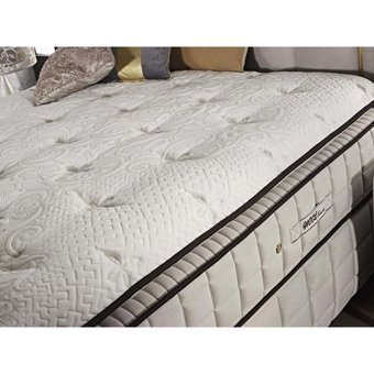 Tutku Yatak Wool Touch 150 x 200 cm Yataklı Başlıklı Çift Kişilik Sandıklı Baza Seti Gri
