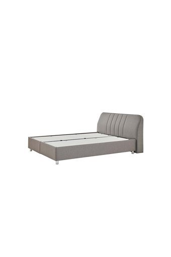 Yataş Somni 160 x 200 cm Başlıklı Çift Kişilik Sandıklı Baza Seti Antrasit