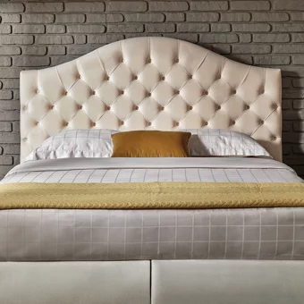 Yataş Sidney 160 x 200 cm Başlıklı Çift Kişilik Sandıklı Baza Seti Krem
