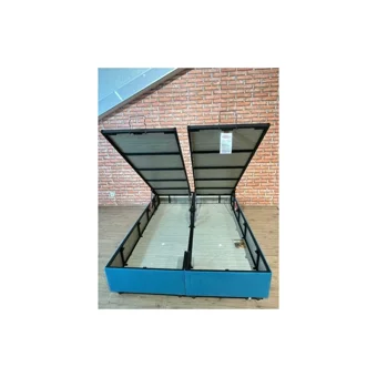 İpek Mobilya Manolya 180 x 200 cm Başlıksız Çift Kişilik Sandıklı Baza Mavi