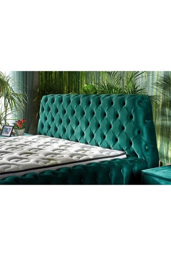 Mobilya Dükkanım 180 x 200 cm Yataklı Başlıksız Çift Kişilik Baza Seti Kahve