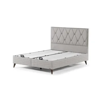 Armis Samoa 200 x 200 cm Başlıksız Çift Kişilik Sandıklı Baza Vizon