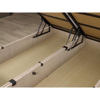 Md Eko 150 x 200 cm Ayrılabilen Başlıksız Çift Kişilik Sandıklı Baza krem