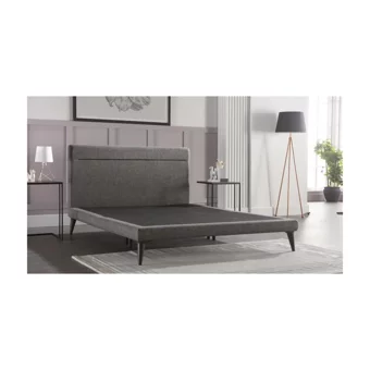 Bellona Flexy 150 x 200 cm Başlıklı Çift Kişilik Baza Seti Gri