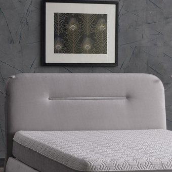Armis Space 160 x 200 cm Yataklı Başlıklı Çift Kişilik Sandıklı Baza Seti Bej