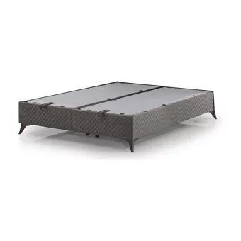 Armis Bio Balance 200 x 200 cm Ayrılabilen Başlıksız Çift Kişilik Sandıklı Baza Füme