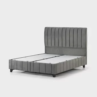 Armis Alegra 200 x 200 cm Başlıksız Çift Kişilik Sandıklı Baza Antrasit