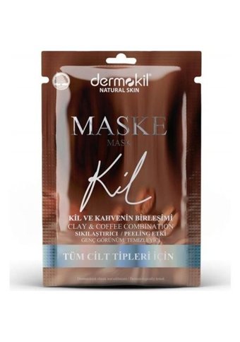 Dermokil Kahve Killi Nemlendiricili Kağıt Yüz Maskesi 15 ml