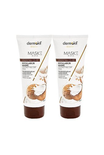 Dermokil Hindistan Cevizi Maskesi Nemlendiricili Soyulabilir Jel Yüz Maskesi 2x75 ml