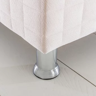 Alf Cyristal Plus 140 x 190 cm Ayrılabilen Başlıklı Çift Kişilik Sandıklı Baza Seti Krem