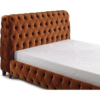 Md Sultan 180 x 200 cm Ayrılabilen Yataklı Başlıklı Çift Kişilik Sandıklı Baza Seti Kiremit
