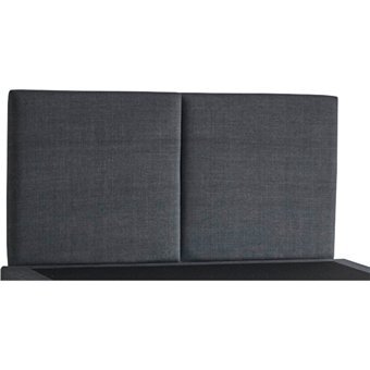 Niron Yatak Pocket 140 x 190 cm Yataklı Başlıklı Çift Kişilik Baza Seti Antrasit