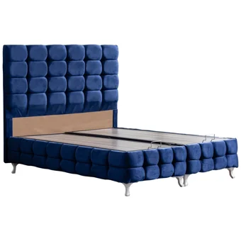 Setay Duke Lüx 180 x 200 cm Ayrılabilen Başlıklı Çift Kişilik Sandıklı Baza Seti Lacivert