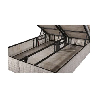 Cadde Yıldız Sensitive 150 x 200 cm Başlıksız Çift Kişilik Sandıklı Baza Krem
