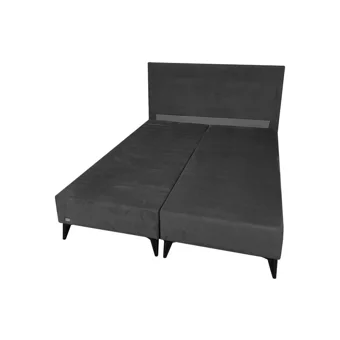 İpek Mobilya Ecostil 160 x 200 cm Başlıklı Çift Kişilik Baza Seti Gri