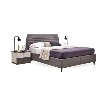 Enza Home Cordell 180 x 200 cm Ayrılabilen Başlıklı Çift Kişilik Sandıklı Baza Seti Gri